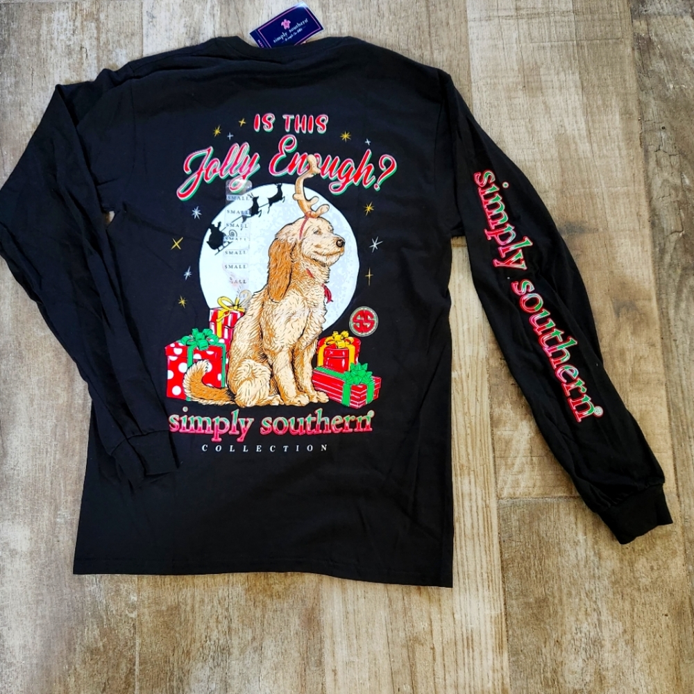 Simply Southern Christmas Dog Long Sleeve shirt
